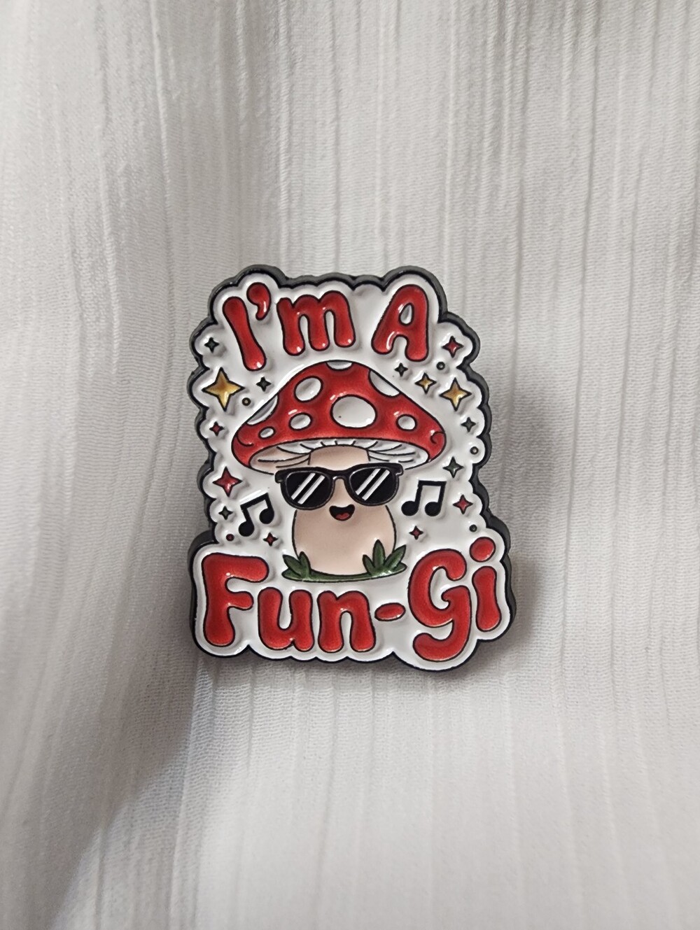 ​✨ "I'm a Fun-Gi" Mushroom Enamel Pin ✨